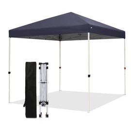 Northroad 8X8 FT Pop Up Canopy, Outdoor Instant Canopy Tent w/Carrying Bag, Portable Gazebo Shelter for Wedding Party,Commercial Event,Patio,Garden,Beach -Dark Grey