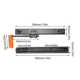 Seat Slider, 2 Pcs Vehicle Seat Slider Track Universal Vehicle Seat Slider Track Set for Go Kart Steel Strong Strength Adjustable Seat Sliding Fit Replacement for Go Kart Four Wheel Off Road ATV UTV