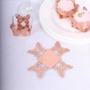 50 Pack 4" Mini Metallic Rose Gold Butterfly Cupcake Wrappers,