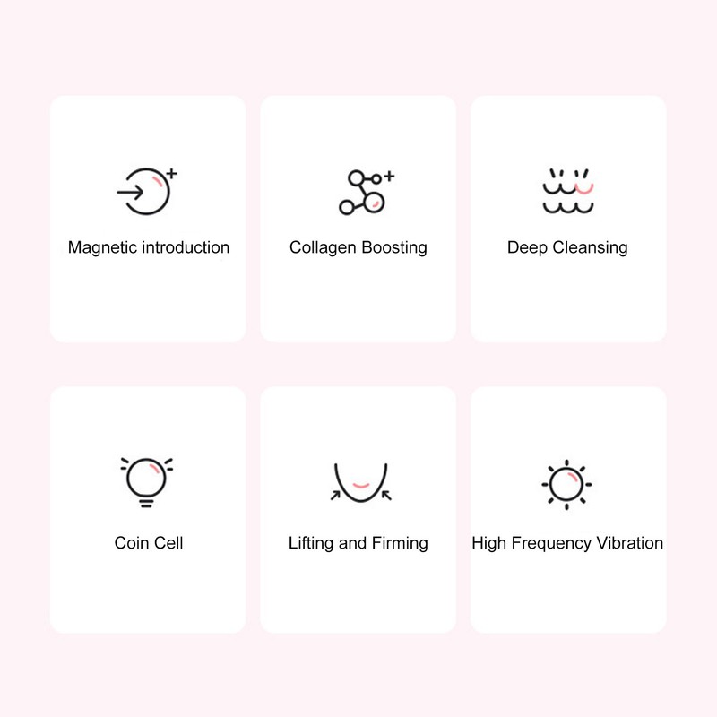 Magnetic Face Eye Massager Skin Tightening Face Lifting Red LED