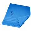Lashuma London Bath Towel Embroidered with Monogram, Bath Towel Blue