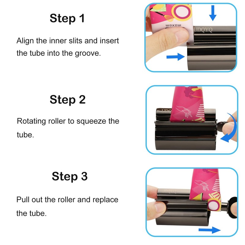 UDQYQ Tube Squeezer, Tube Press, Pack of 3, Toothpaste Squeezer,