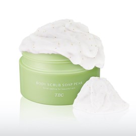 TBC Body Scrub Soap, 10.6 oz (300 g), Stretchable Massage, Scrub, Soap, Body Care, Armpits, Blackheads, Butt Scrubs, Exfoliating, Heel Care, Pear & Freesia Mellow Scent