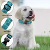 Teal Turquoise Mosaic Dog Collar Pet Neck Strap for Small