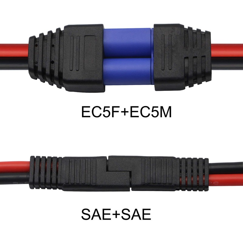 GINTOOYUN EC5 to SAE Cable, EC5 F/M Plug to SAE