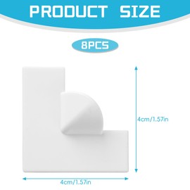 Lotsdonxia 8 Pcs Magnetic Screen Repair Corners - Seamless Door and Window Repair, Eco-Friendly Mosquito Control for UK Homes (White)