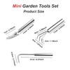 3 Pcs Stainless Steel Mini Garden Tools Set Small Tiny