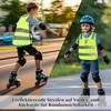 Ourdort Ourdort 2 Stck Warnweste Kinder,Kinderwarnweste fr (3-12 Jahre),Kinder Sicherheitswesten,Atmungsaktive