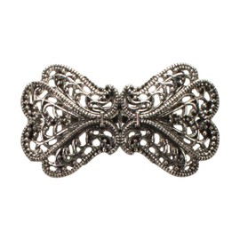 Alpenflüstern API107 Antique Silver Tone Bow Brooch, Metal, Without Stone