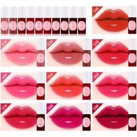 Lip Tint Stain, Tinte de Labios, Tinte Labial Líquida, Larga Duración Maquillaje de Labios para Mejillas y Ojos (7#, Tint)