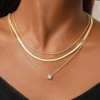 Tomovely 6PCS Gold Layered Chain Necklaces for Women,18k Gold Dainty