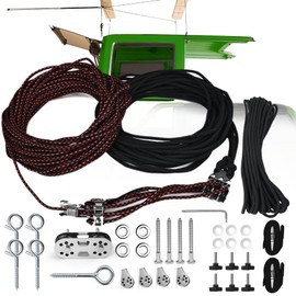 Upgraded Hardtop Removal Lift for Jeep Wrangler, Compatible with All Jeep Wrangler JK JL Models,Garage Storage Hoist，Safe Anti-Drop System,Easy One-Person Operation,Supports 8-16 ft Ceiling, 6 TKnobs