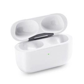 Wireless Charging Case Compatible with Airpods Pro 2nd and 1st Generation, Replacement Charger Case Only with Bluetooth Pairing Sync Button No Earbuds - White