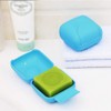 2 PCS Travel Soap Box Waterproof and Leakproof Square Small