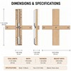 Sauna Sand Timer 15 Minute Wooden Rotating Heat Resistant Accurate