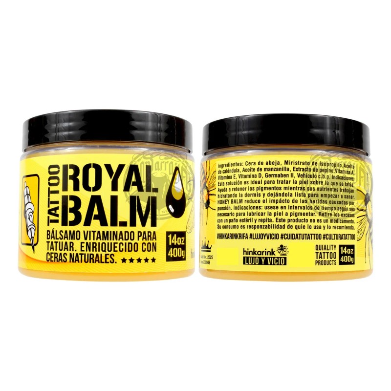 Bálsamo 400g Profesional Tatuar Hinkarink Royal Balm