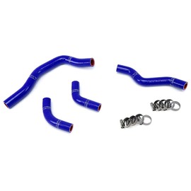 HPS Performance Blue Silicone Radiator Hose Kit Coolant Compatible for Honda 2005-2009 2012-2017 CRF450X, 57-1239-BLUE