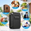 4-Digit Combination Key Lock Box for Door – Easy Peephole