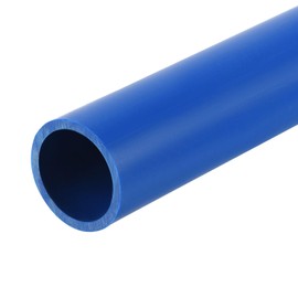 sourcing map PVC Rigid Tube Round Pipe Hardware Tubing 16mm ID 20mm OD 350mm Blue High Impact for Water Pipe Crafts Cable Sleeve