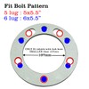 1/4 inch 5x5.5 and 6x5.5 Wheel Spacers Compatible with Chevy
