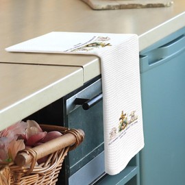 shiviody Easter Kitchen Towels - Christian Sheep Faith Religious Dish Towels, Bible Verse Scripture Bunny Holiday Decorative Absorbent Dishcloths Hand Towels for Kitchen Home Decor 16x24 Inches