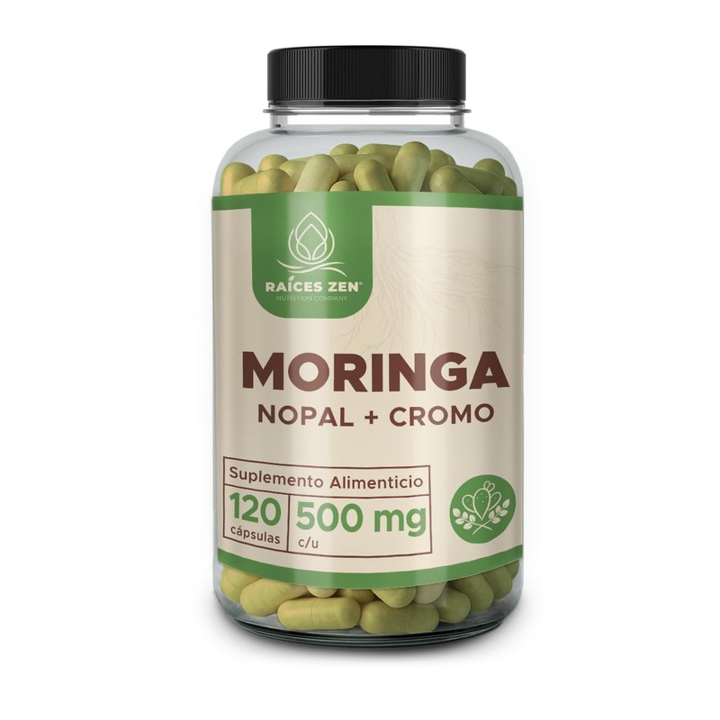 Moringa Nopal y Cromo Raíces Zen 120 Cápsulas (120 Cápsulas)