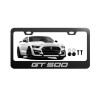 Gearhead Frames GT500 License Plate Frame Premium Black Metal with