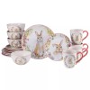 Certified International Easter Garden 16 pc Dinnerware Set, Service for