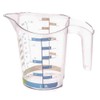 Rotho Domino Kitchen Measuring Cup 0.5 Litre, Transparent with in-Mould