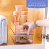 primebox Clear Plastic Organizing Container with Integraged Handles for Home