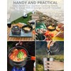 FUGEN Jungen Camping Cook Set Cooking Set, Black, Big