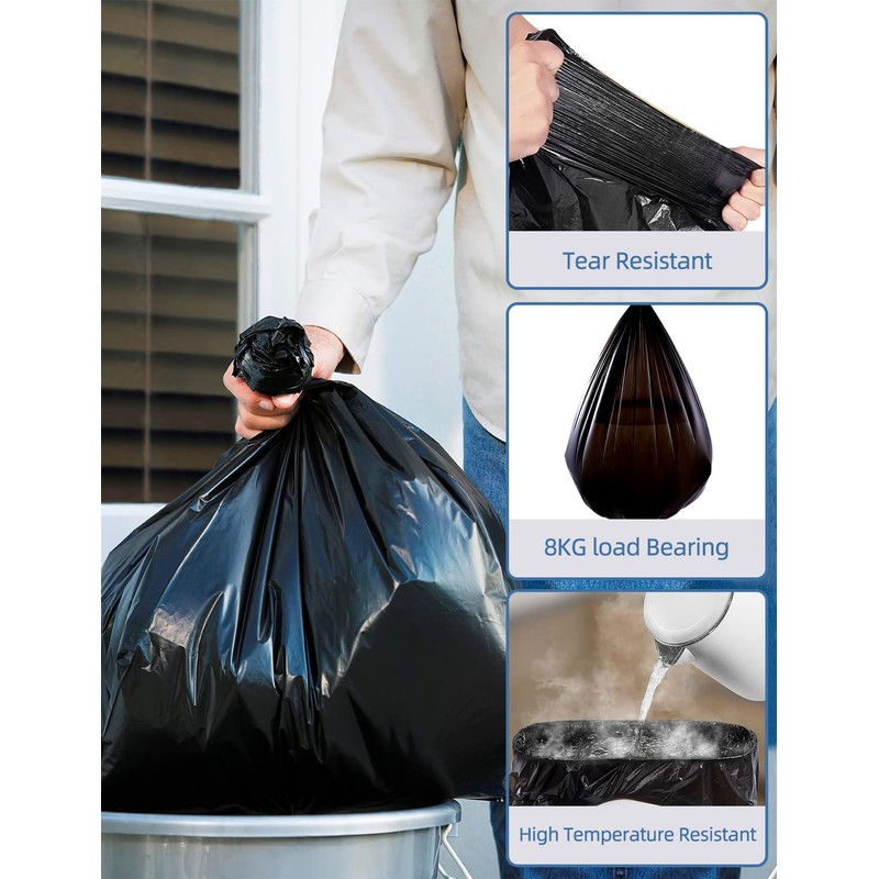 Waikas Kitchen Trash Bags 13 Gallon, 20 Counts, Flag Garbage