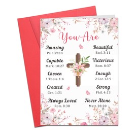 Brevcrnr Christian Christmas Cards, Christian Gifts for Women Men, Christmas Stocking Stuffers for Adults, Religious Gifts for Women, Baptism Gifts for Teen Girl Boy, Catholic Confirmation Gifts