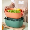 AJC Toys Cesta De Doble Drenaje Colador De Lavado Frutas