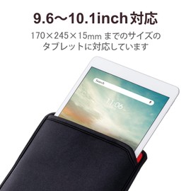 Elecom Universal Tablet Case Cover Slip-in Case for 9.6-10.1 inch Tablet Black TB-10SNCBK