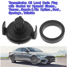 Transmission Oil Level Drain Plug with Gasket for Hyundai Elantra, Tucson, Sonata & Kia Optima, Soul, Sportage, Telluride, Replaces 45285-3B010, 45286-3B010