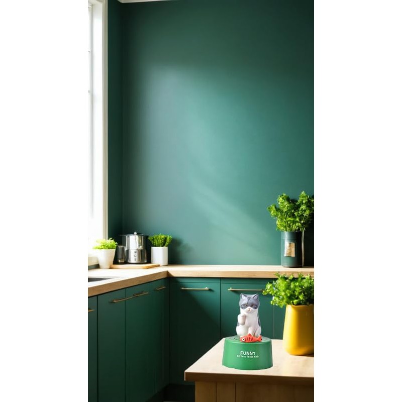 Cute Cat Wind-Up Kitchen Timer, 60-Minute Dial, 360° Rotation, for