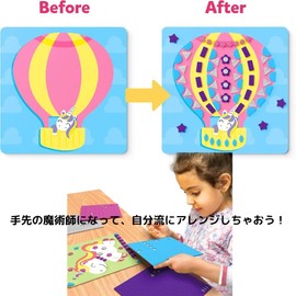 CLAFTLAB SAIL Foam Sticker Kids Craft Kit | Easy for Girls | Fun Drawing with Stickers, Handmade Art | Educational Toys for Toddlers and Children, Foam Stickers, Kids Crafts, Seals, Craft Kit, Girls