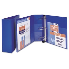 Avery 79884 3-Ring Ezd Binder, 4-Inch Capacity, 8-1/2-Inch X11-Inch, Blue