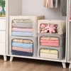 3Pack Frame Storage Box - Clothes Storage Bin Bags Oxford