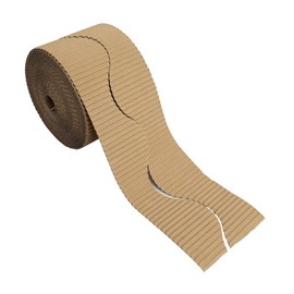 Bright Ideas BI7875 Corrugated Cardboard Roll for School Stands, Natural, 10 cm x 7.5 m
