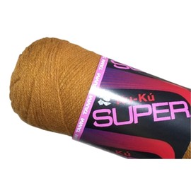 Estambre Kuku Super marca Tamm, madeja de 200 gramos (Miel)