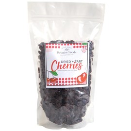 Relative Foods Dried Tart Cherries – Sweetened Montmorency Cherries from Michigan, 2 lb Bag - Grown in USA - Gourmet Snack, Baking, Trail Mix - Not Unsweetened or Organic