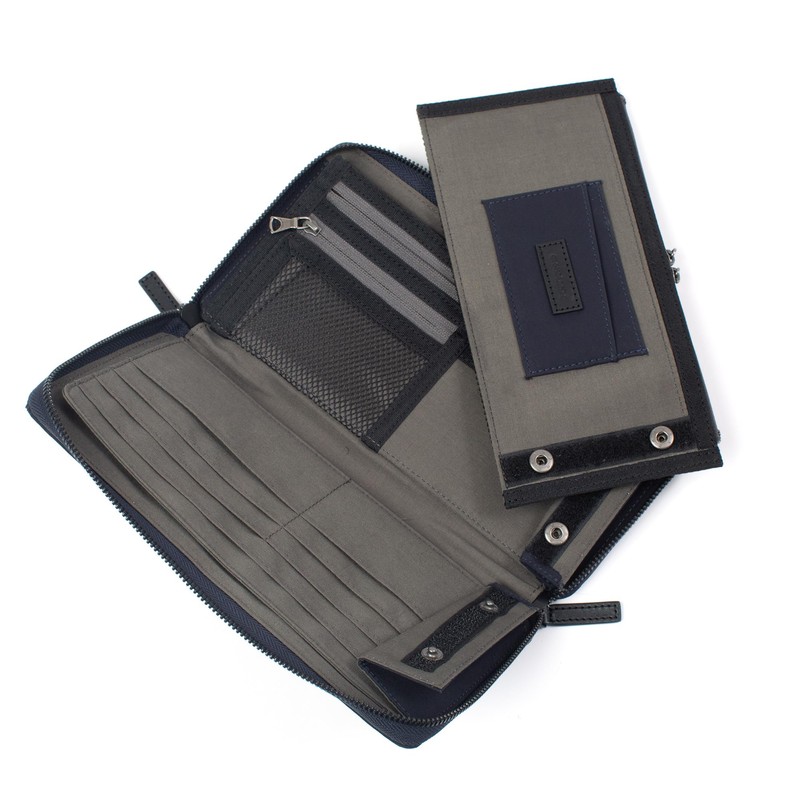 Mustache KXX-4425 Passport Case, Multi Case, Shoulder Included, Men's, Polyester,