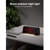 ROCAM Projection Clock for Bedroom, Digital Clock with 180° Projector