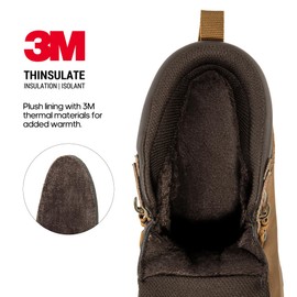 NORTIV 8 Mens Hiking Winter Snow Insulated Waterproof Outdoor Boots,Size 10,CAMEL,SNSB245M