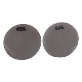 C.R. LAURENCE RPP2PS CRL Polished Stainless 2" Round Push/Pull Set - Etched Stainless Steel