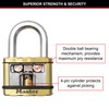 Master Lock Excell Heavy Duty Padlock with Key and Extra-Long