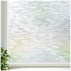 LUTE Window Privacy Film, Frosted Glass Window Film, Non-Adhesive Frost