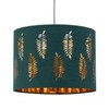 firstchoicelighting Dark Green Pendant Shade, Easy Fit Ceiling Lightshade, Fern